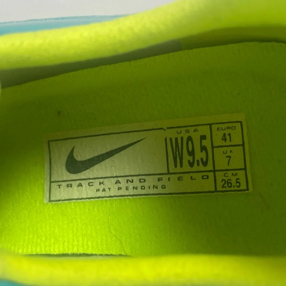 Nike Women's Rival Sister Blue Green Track and Field Running Cleats Shoes Sz 9.5